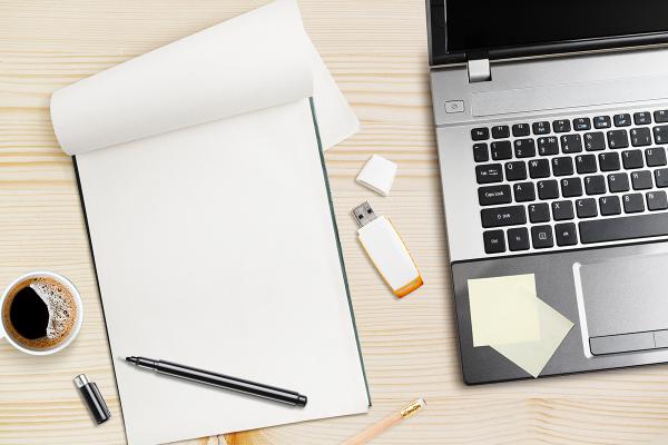 Laptop Workspace Example
